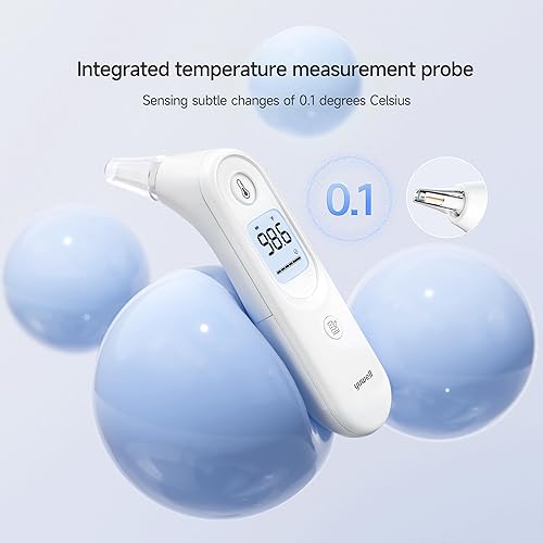 Miniatura 2 de yuwell Termómetro digital para adultos y niños, termómetro de oído de grado médico, apto para bebés y niños, medición en segundos, alerta de alta