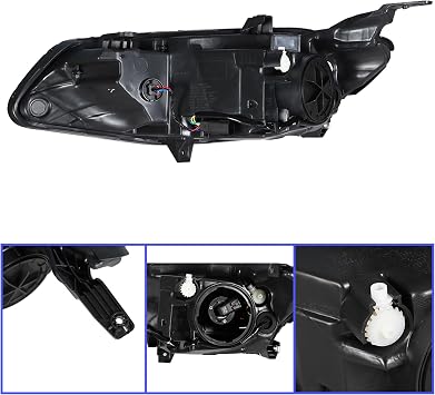Headlight Assembly Replacement for Malibu Black Front LH