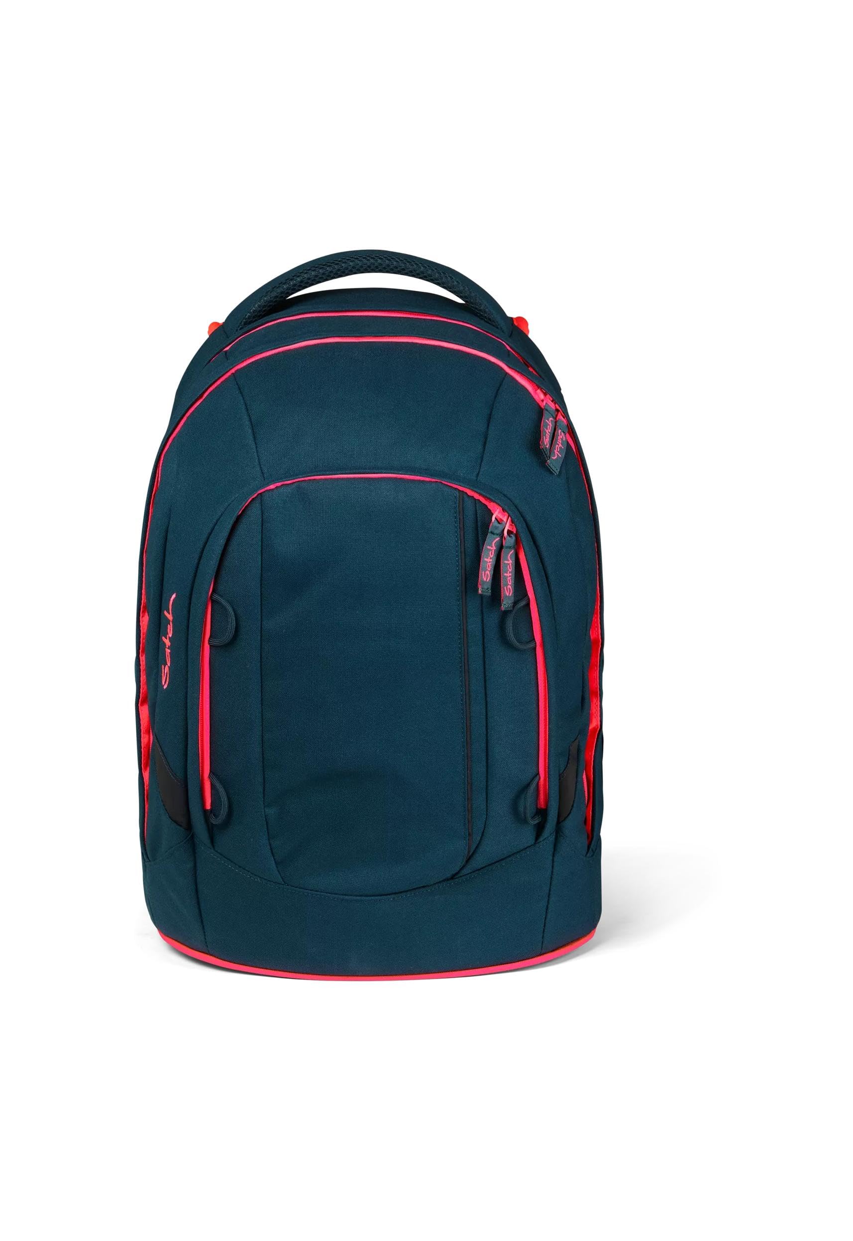 satch zaino scolastico pack Pink Phantom - Petrol | Ergonomico con capacità di 30 L, stabile e con organizzazione intelligente per tutto il materiale scolastico