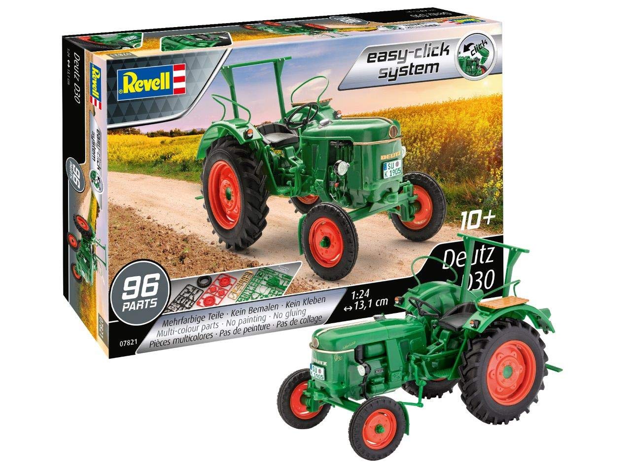 German Level 1/24 Deutz D30 Tractor Color Coded Plastic Model 07821