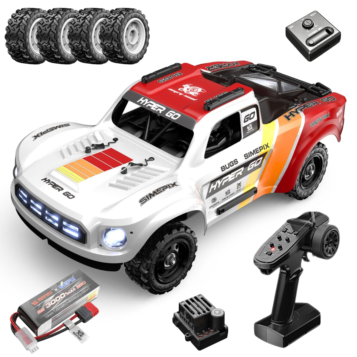 Amazon.com: Brushless RC Car MJX Hyper Go 14211 1:14 Scale 70km/h
