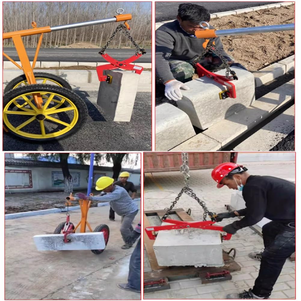 Wytrzymałe zaciski podnoszące 1300 kg/2866 funtów, pionowe zaciski kamienne, regulowane zaciski do podnoszenia szczęk, otwór szczękowy do 110 cm/43,3 cala, zaciski podnoszące ścinanie granitowe