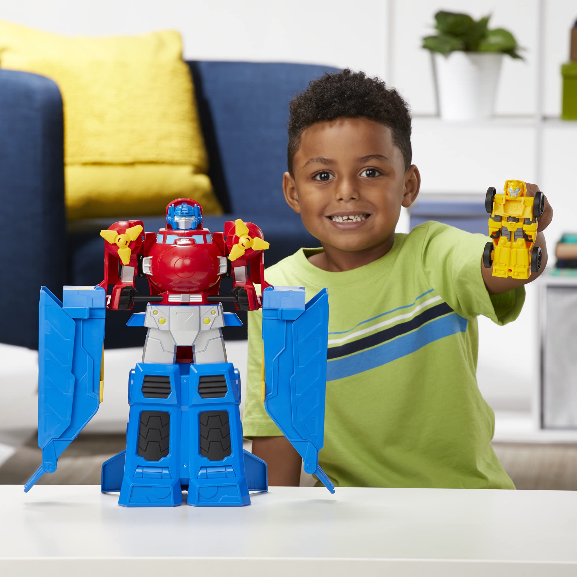 Transformers Optimus Prime Jumbo Jet Wing Racer Playset with 4.5inch