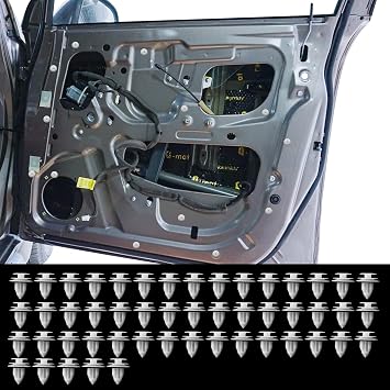 50PCS Door Trim Panel Retainers Clips, Door Panel Clips, Car Retainer Clips Replaces 90467-A0005, Car Accessories Panel Retainer Clip Replacement Compatible with Most Vehicles