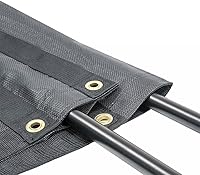 Vista 10 de Mytee Products Cubierta de lona de malla revestida de vinilo para camión volquete de 5 pies 6 pulgadas x 14 pies con bolsillo doble de 5 pulgadas