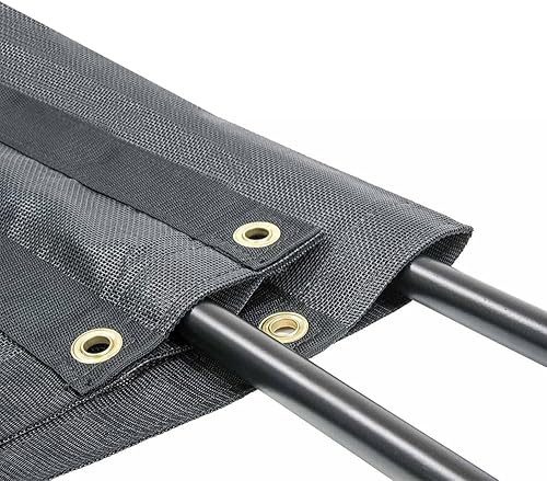 Miniatura 10 de Mytee Products Cubierta de lona de malla revestida de vinilo para camión volquete de 5 pies 6 pulgadas x 14 pies con bolsillo doble de 5 pulgadas