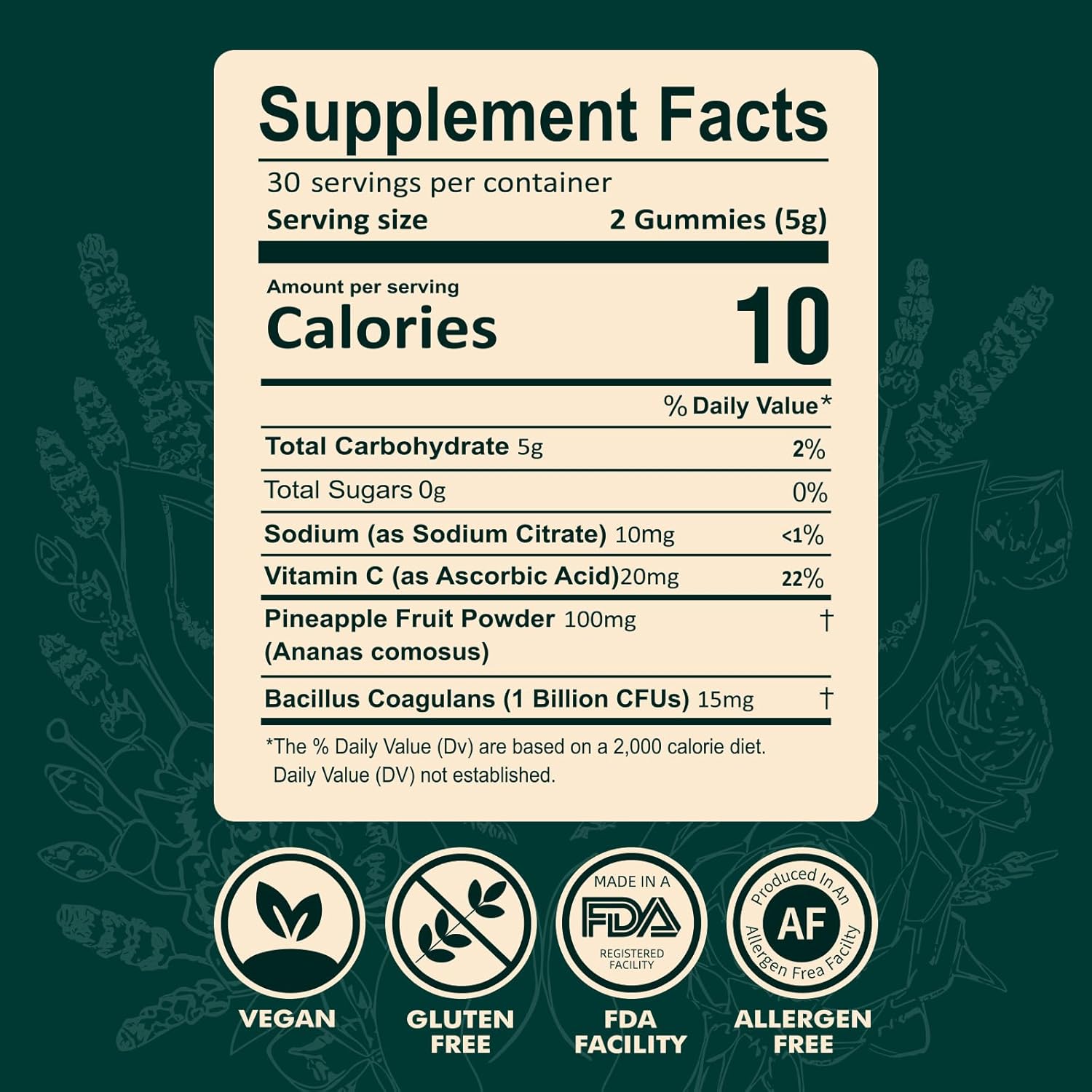 Probiotic Gummies for Women - Support for Feminine Wellness, pH Balance, Probiotic Formula, Gluten-Free, Vegan, Tropical Pineapple Flavor, 60 Gummies (30 Servings) - Image 2