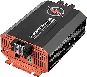 Happybuy 750W 12V 60A DC-DC Battery Charger - Smart Multi-Stage Charger for Lithium/AGM/Gel/Flooded Batteries in RVs, Boats & Commercial Vehicles