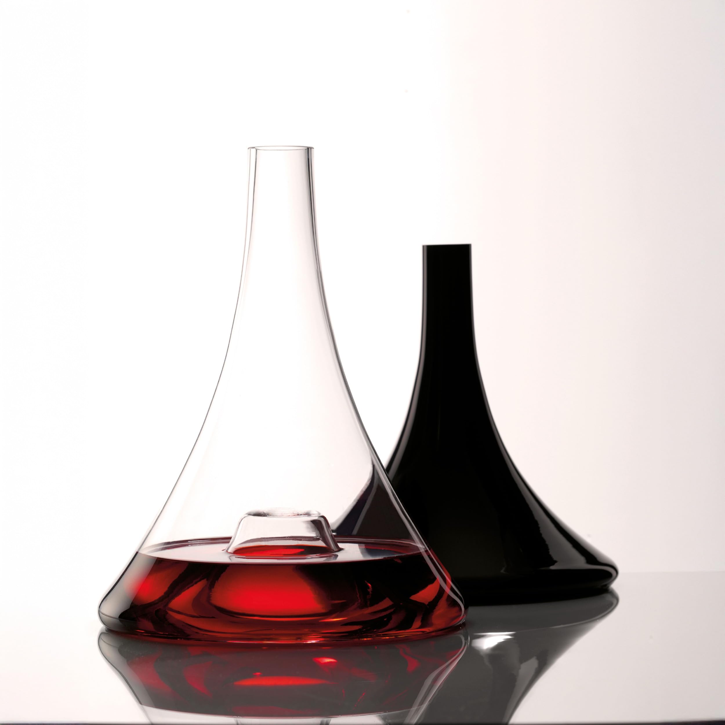 Mondgeblazen glas en verzilverde wijnkaraf - Art Deco - - Catawiki
