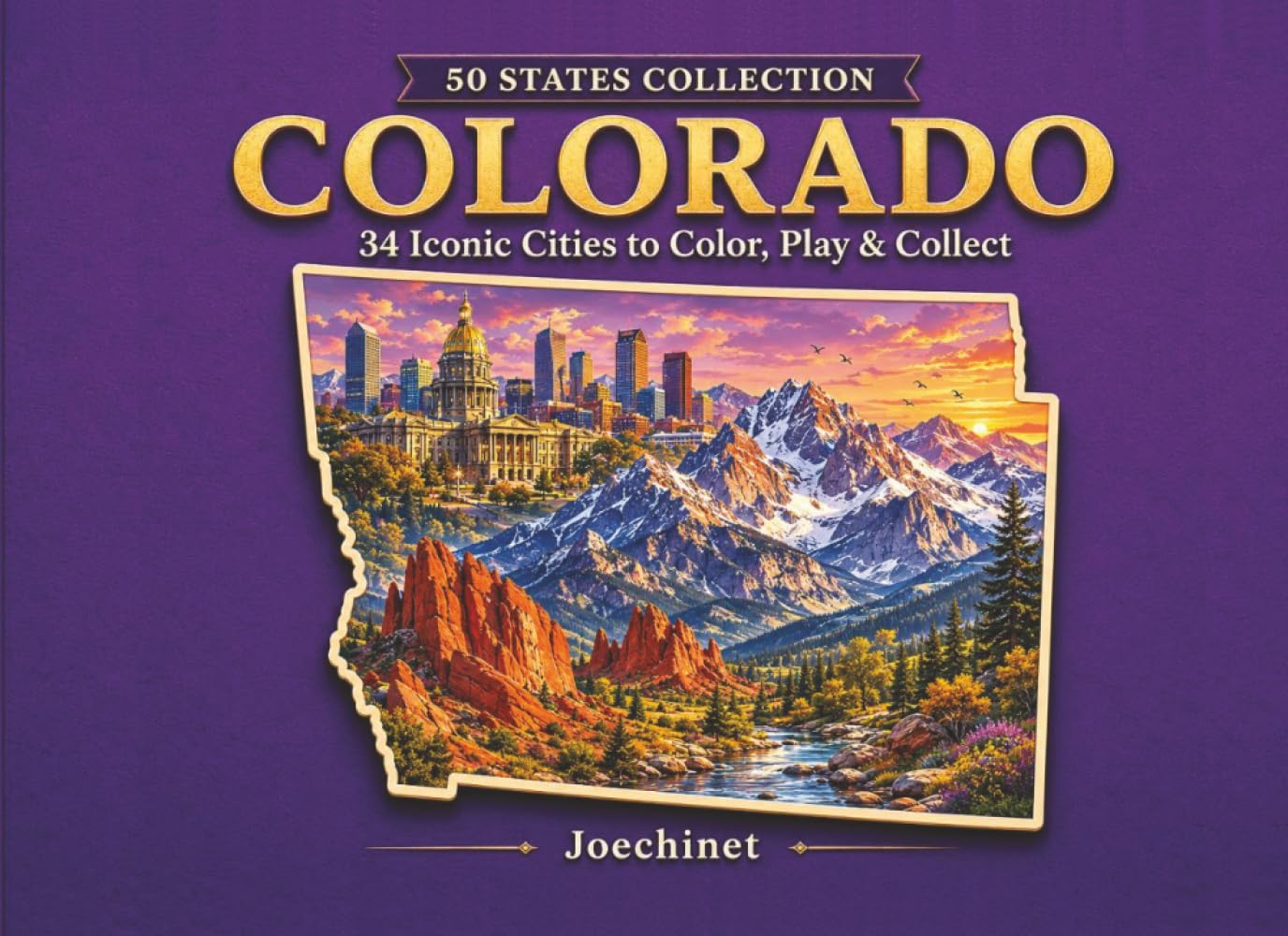 Colorado: 34 Cities to Color (50 States Collection)