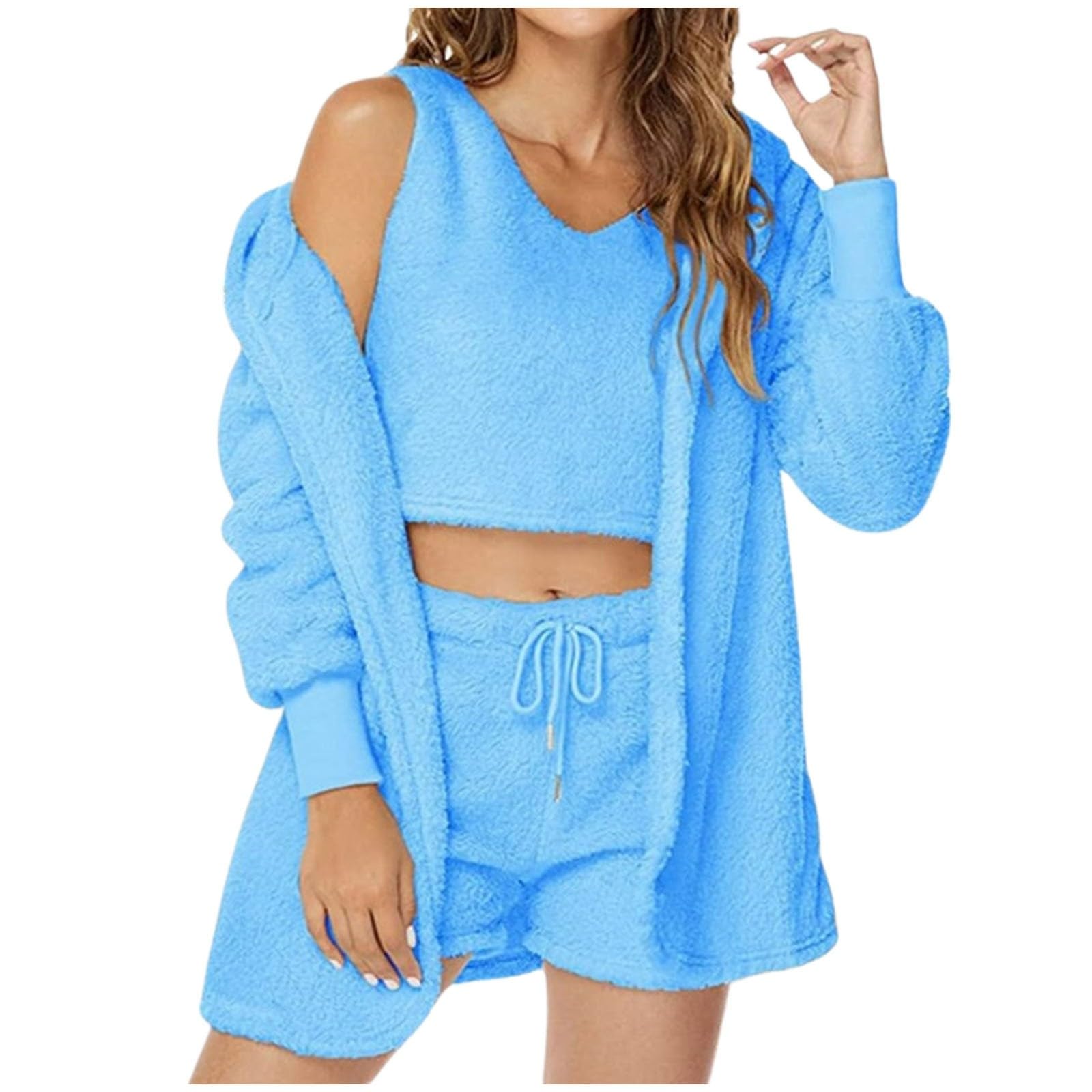2026-3 Pièces Ensemble Femme Chic Et Elegant, Ensemble Short Femme