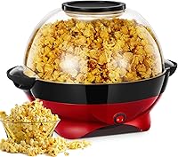 Vista 1 de HOUSNAT Popcorn Machine, 28 Cup Popcorn Maker, 800w Electric Stirring Popcorn Popper with Quick-Heat Technology,Removable Non-Stick Surface,Cool