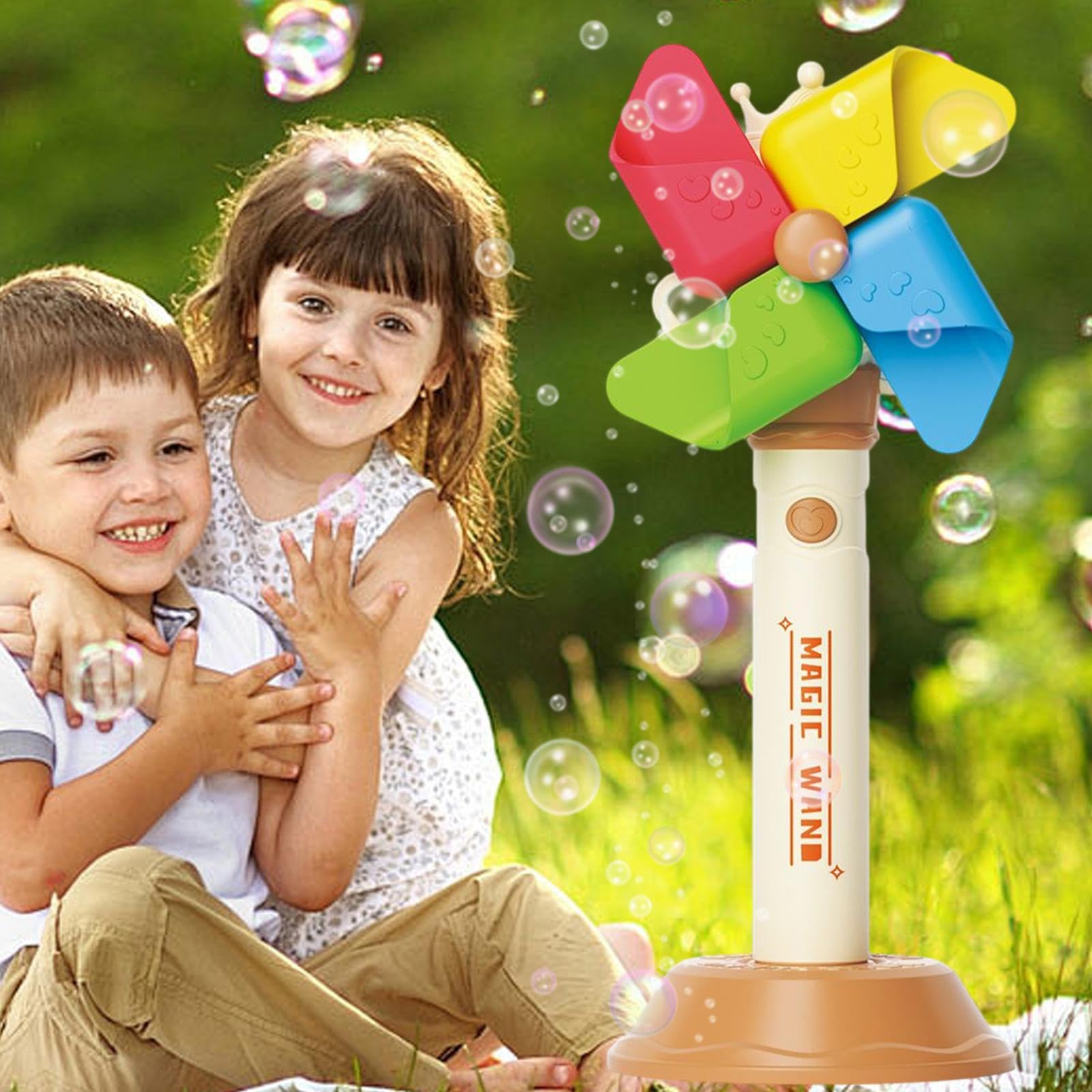 Machine à Bulles pour | Appareil à Bulles Portable avec Éclairage LED,Accessoires De Fête Colorés, Jeu D'Extérieur Pour Jardin Et Moments De Bain