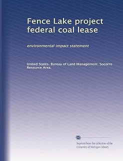 Fence Lake project federal coal lease: environmental impact statement