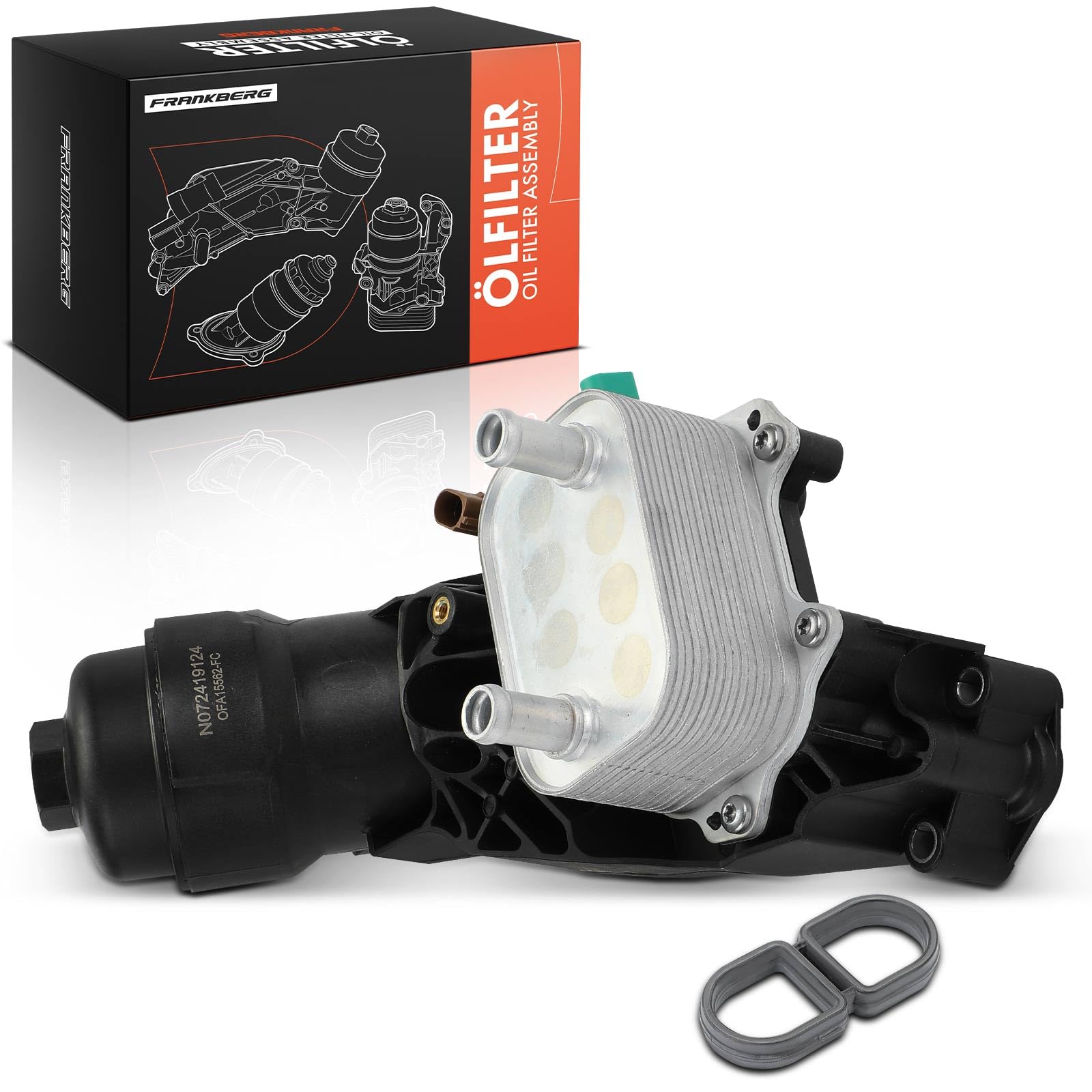 Frankberg Radiatore dell'olio Filtro dell'olio Compatibile con A6 Avant 4G5 4GD 2.0 TDI Q5 8RB 2.0 TDI quat.tro A6 4G2 4GC 2.0 TDI Replace# 03N115433B,03N115389J
