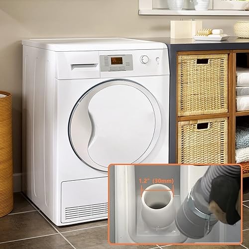 Miniatura 7 de GCGOODS Kit de manguera de drenaje de diseño de varios diámetros, extensión de manguera de drenaje flexible de 8 pies con 1 adaptador, 1 soporte