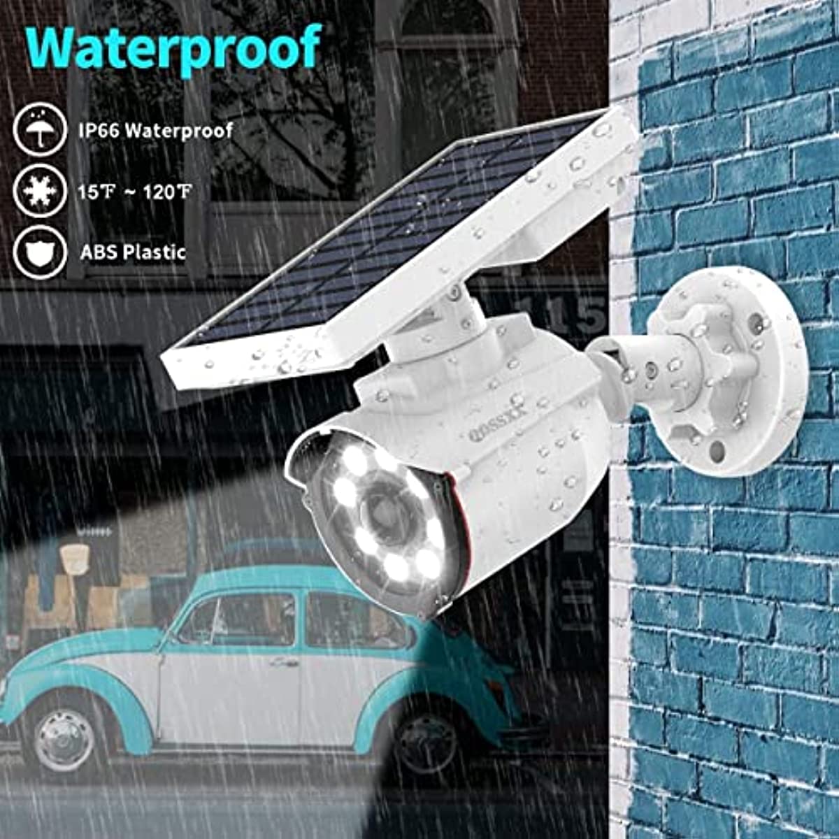 Wire Free Solar Motion Light} Outdoor Motion Sensor Solar Powered