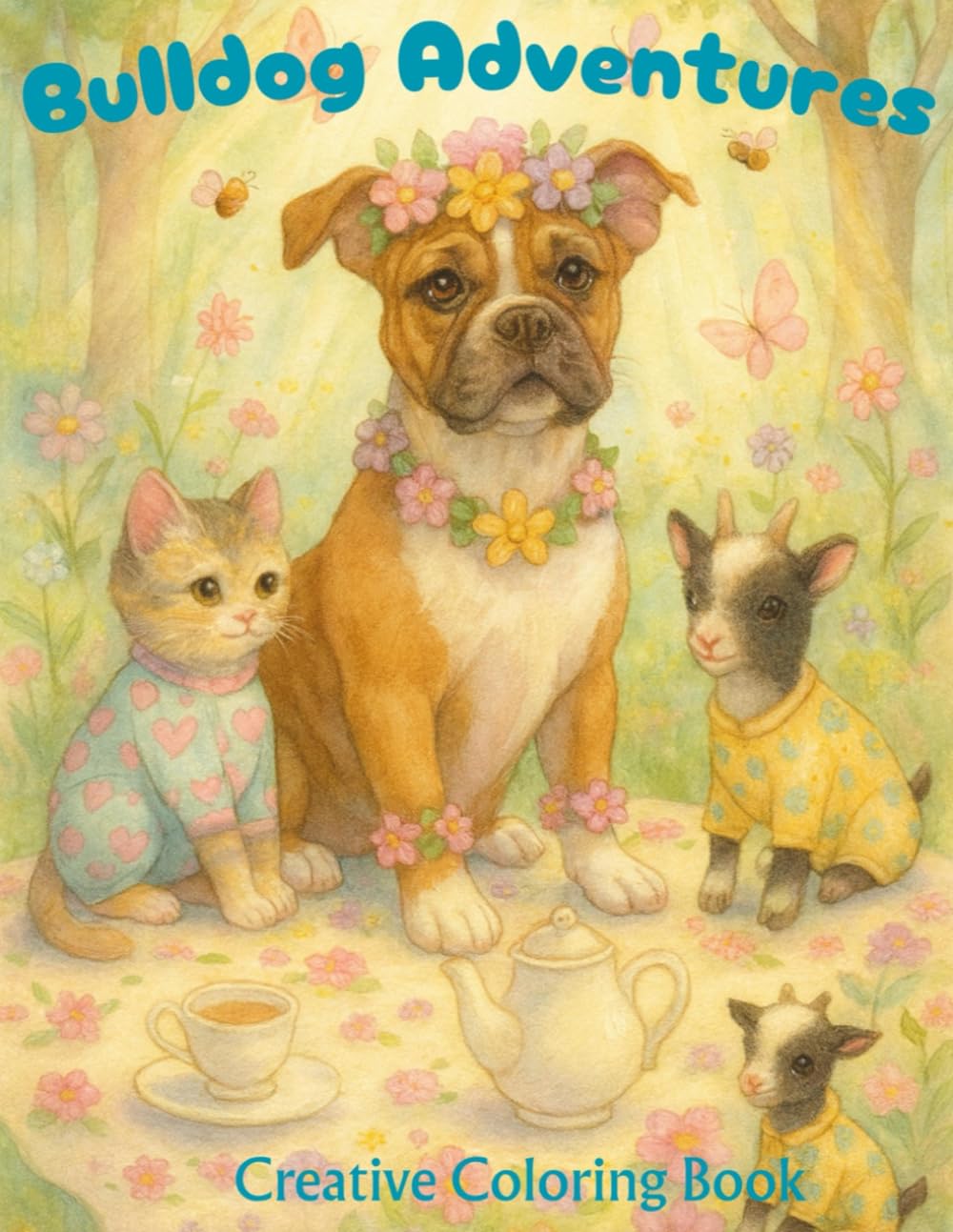 Bulldog Adventures: A creative coloring book