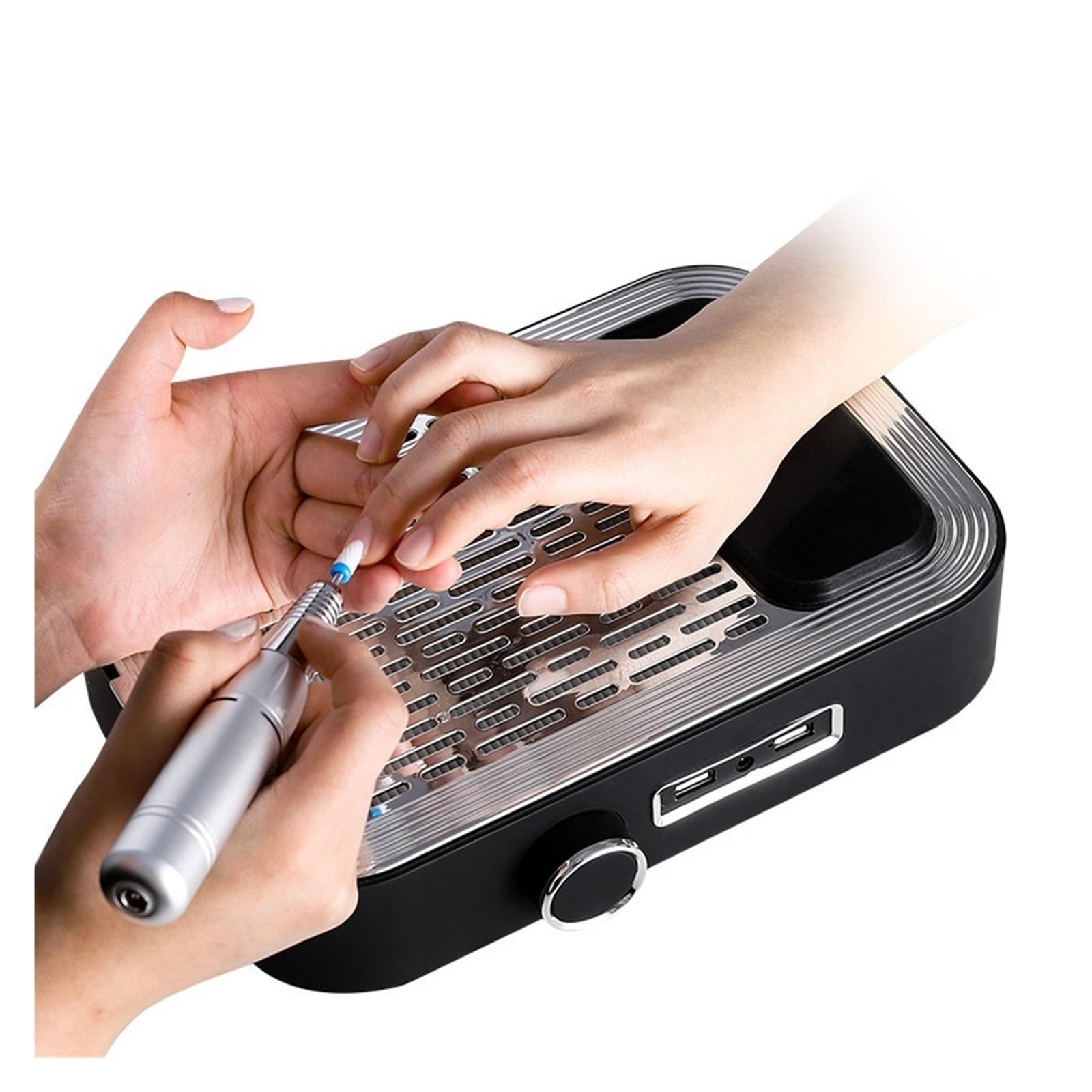 Collecteur de poussière pour ongles, Ensemble professionnel de manucure et pédicure, extracteur d'ongles en acrylique, ventilateur, Machine d'art, aspirateur sans balais, collecteur de poussière Puiss