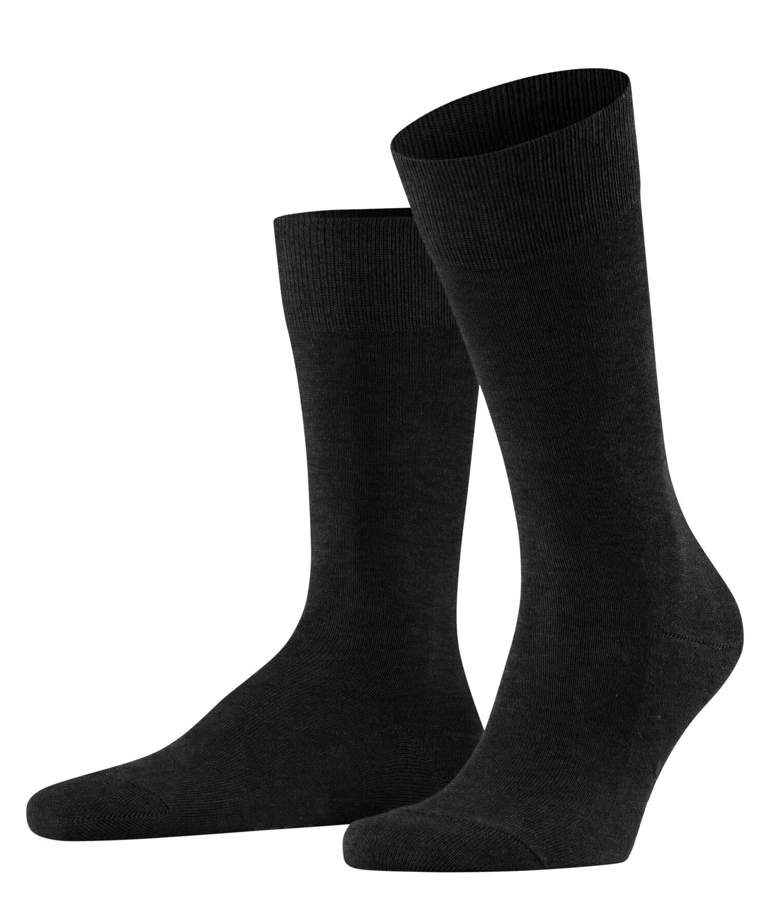 FALKE Men's Family M So Sustainable Cotton Plain 1 Pair Socks, Grey Anthracite Melange 3080, 5.5-8