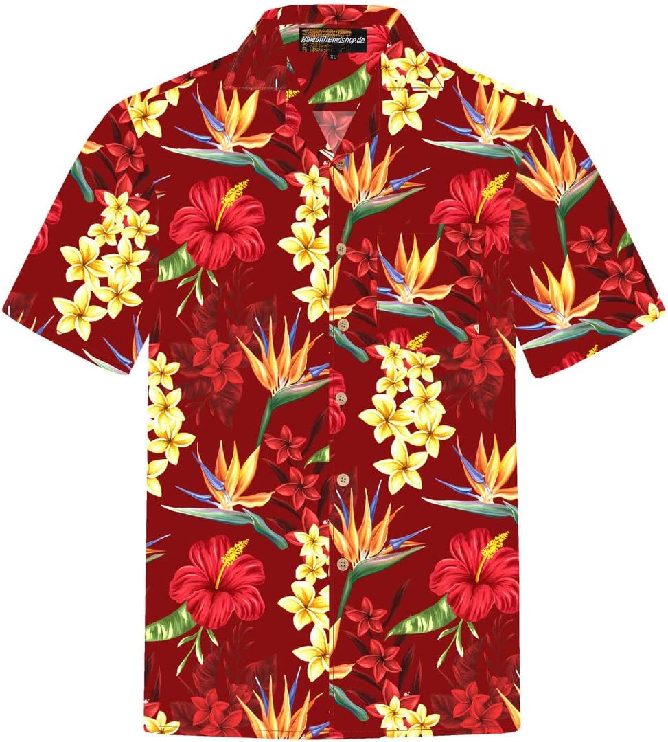 Hawaiiaanse shirts voor heren en volwassenen, korte mouwen, casaul