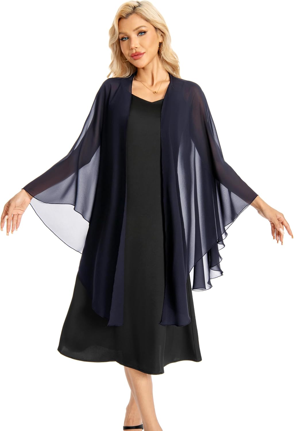 Women's Shawls and Wraps for Evening Dress Chiffon Scarf Soft Elegant Pashmina Wedding Bridal Scarve - Image 3