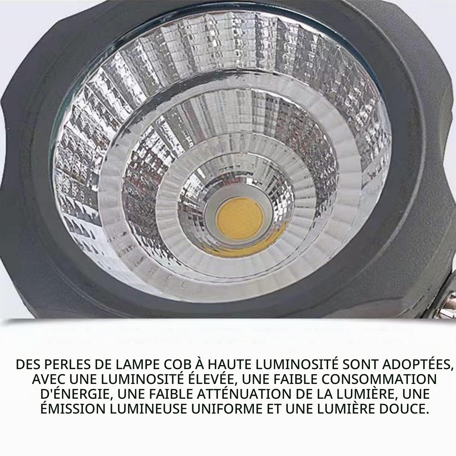 Projecteurs LED Longue Portée, Spot LED Exterieur, Éclairage Rond COB Pour Arbres, Projecteur LED À Angle Réglable Étanche IP65, Pour Enseignes De Bâtiments, Éclairage De Pelouse(Warm Light,30W(AC110-