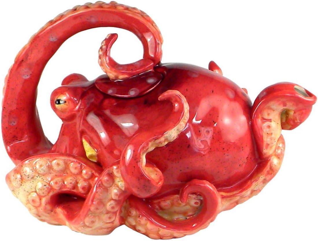 Blue Sky Clayworks Octopus Shaped Ceramic Teapot