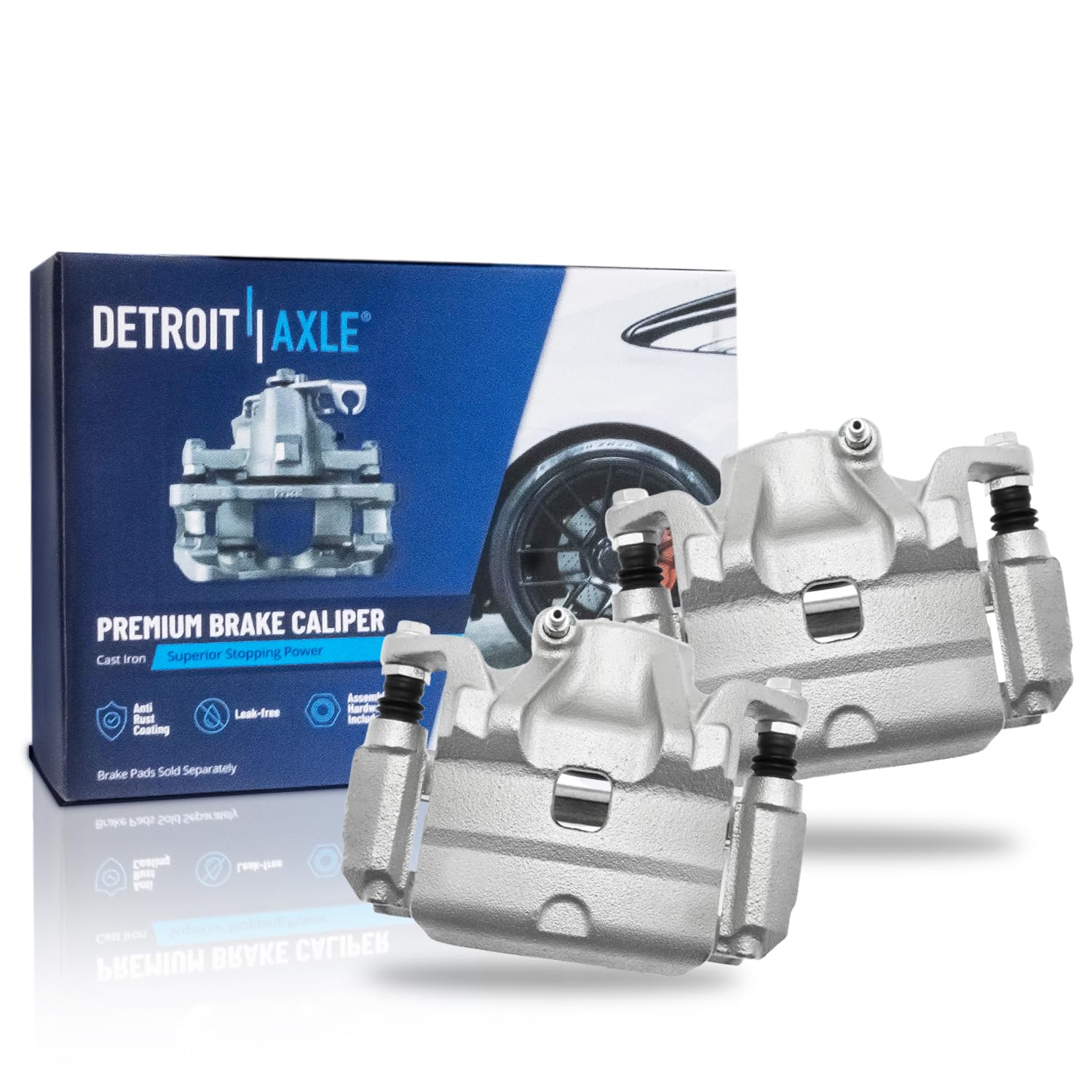 Detroit Axle - Front 2pc Brake Calipers for 2010-2013 Nissan Altima