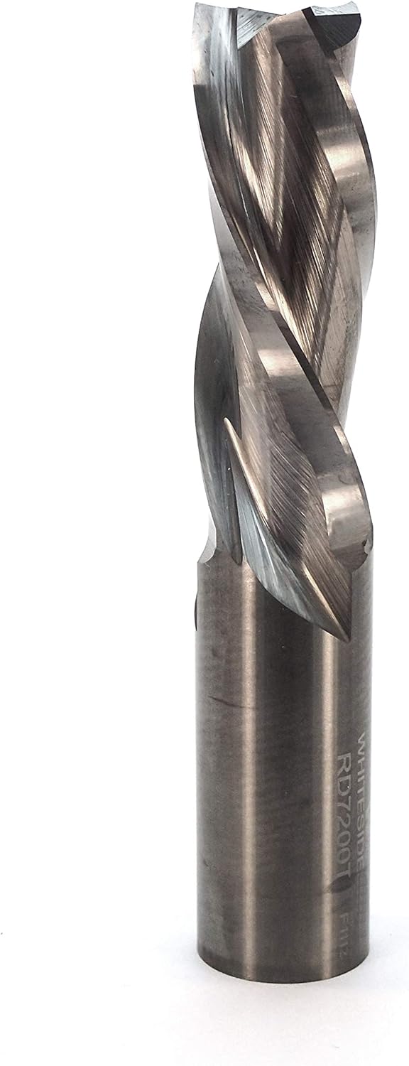 Whiteside Router Bits RD7200T Three Flute Spiral Bit with Down Cut Solid Carbide 3/4-Inch Cutting Diameter and 2-Inch Cutting Length