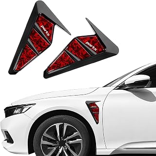YONGMING Side Vents for Cars, Universal Fender Vents, 2 PCS Carbon Fiber