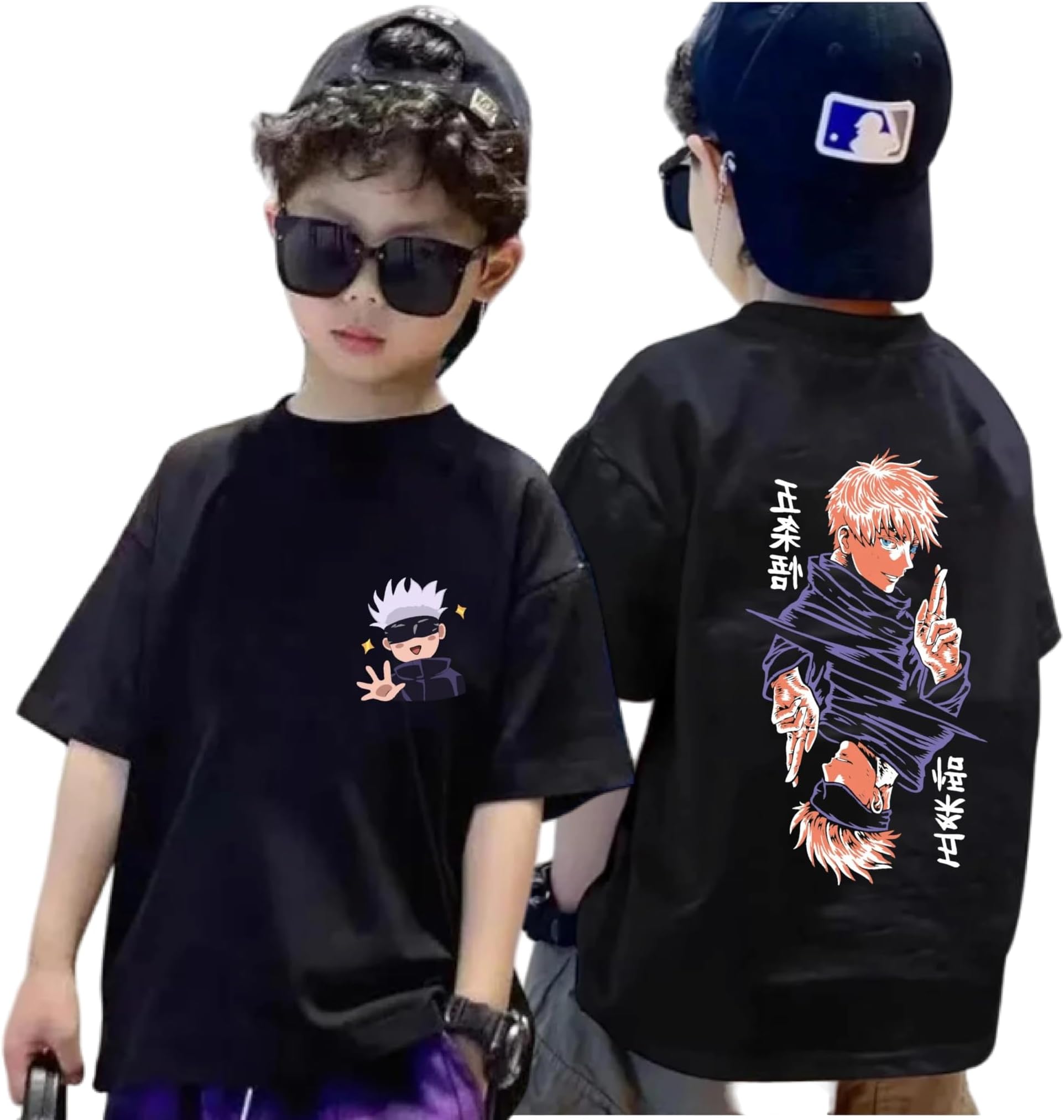 Uniplanet Store® Printed Cross Finger Cotton Blend Half Sleeve Regular Fit Printed Boys T-Shirt