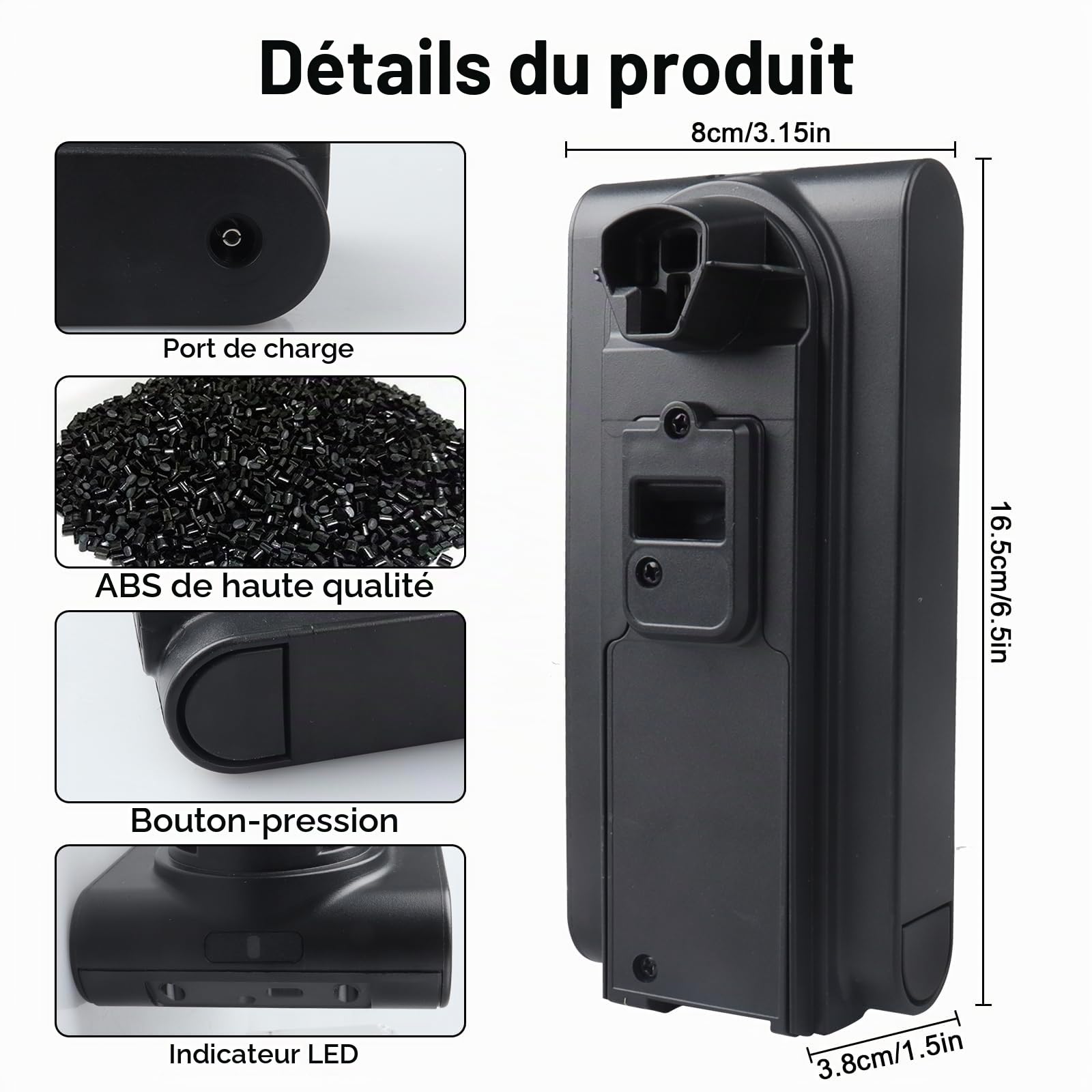 Batterie Lithium-ION de Rechange 25,2 V 3500 mAh pour Shark XBATR725SLEU/XBATR725SL, Batterie Compatible avec Les aspirateurs sans Fil IZ400UK, IZ400UKT, IZ400UKTSB, IZ420UKT