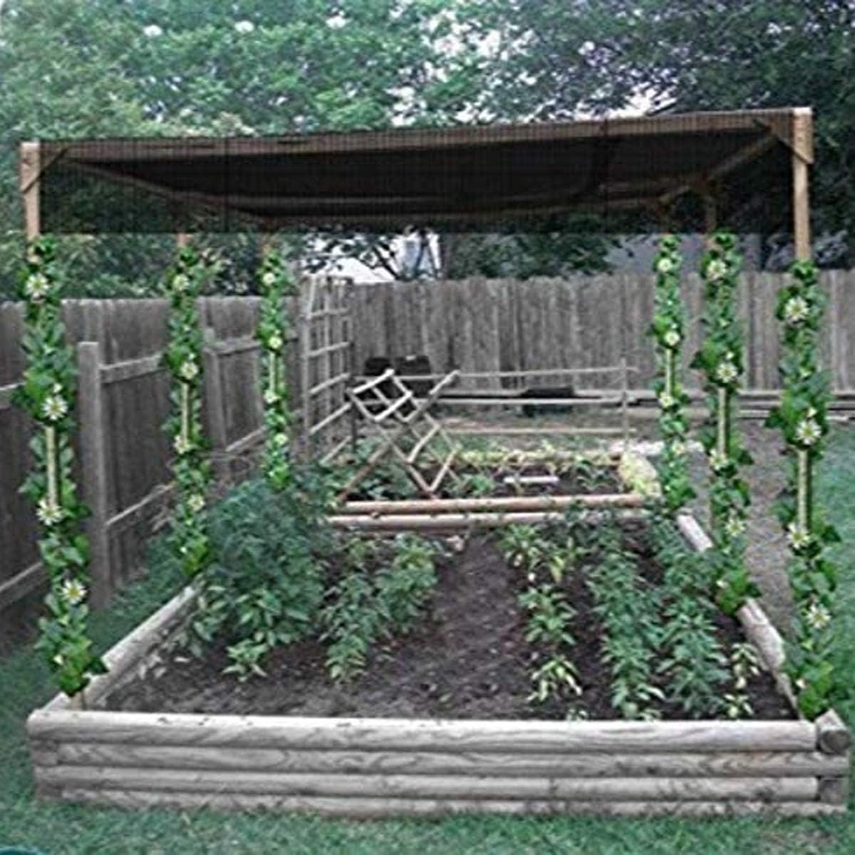 Shade Net for Gardening, Sun Shade Cloth with Grommets 85% Shading Rate Shade Mesh Tarp for Courtyard Balcony Greenhouse Sun-Shade Net