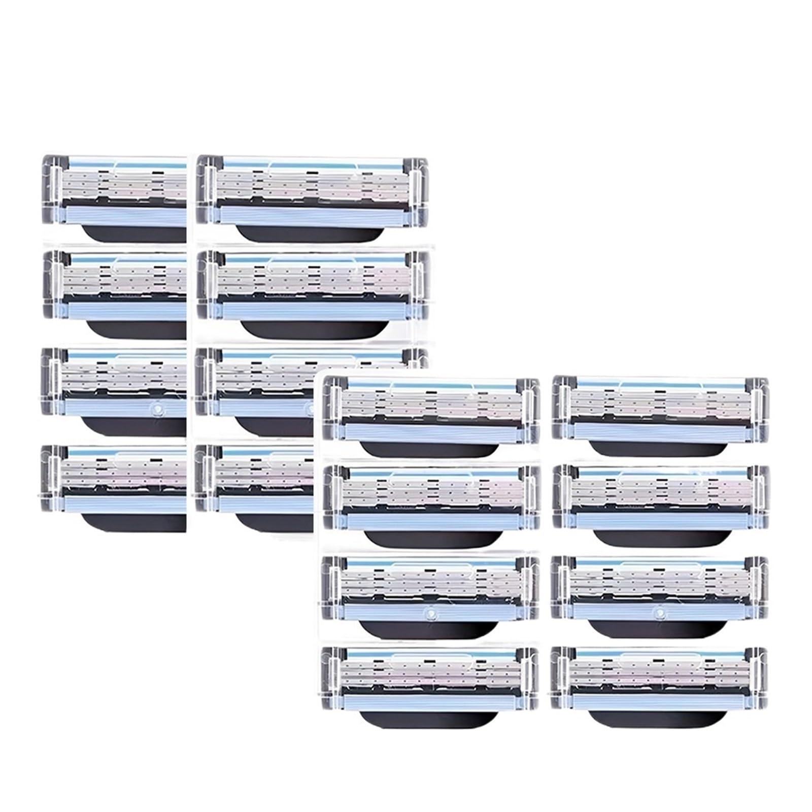 Cuchilla De Acero Inoxidable Afilada, Maquinilla De Afeitar De Seguridad De 3 Capas, Compatible Con Gillette, Recambios De Cuchillas Manuales Mach(36PCS)