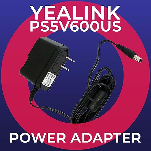 Miniatura 2 de Yealink - Fuente de alimentación PS5V600US 5V 0.6A - Yealink SIP Phones- T40G, T23G, T21, T21P, T30, T31, T33, T21P-E2, T19, T19P, T19P-E2, W52P,