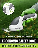 Vista 4 de WORKPRO - Cizalla manual 2 en 1 para césped, setos y arbustos, inalámbrica, de 7.2 V, cizalla eléctrica con batería de litio recargable, incluye