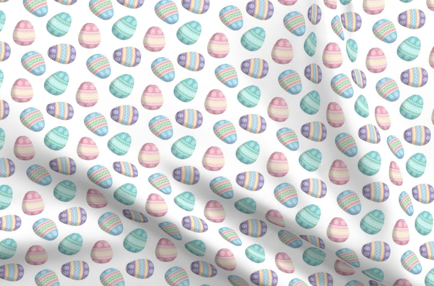 Spoonflower Fabric - Pastel Watercolor Easter Plaid Check Pink Blue Spring Traditional Printed on Petal Signature Cotton Fabric by the Yard - Sewing Quilting Apparel Crafts Decor
