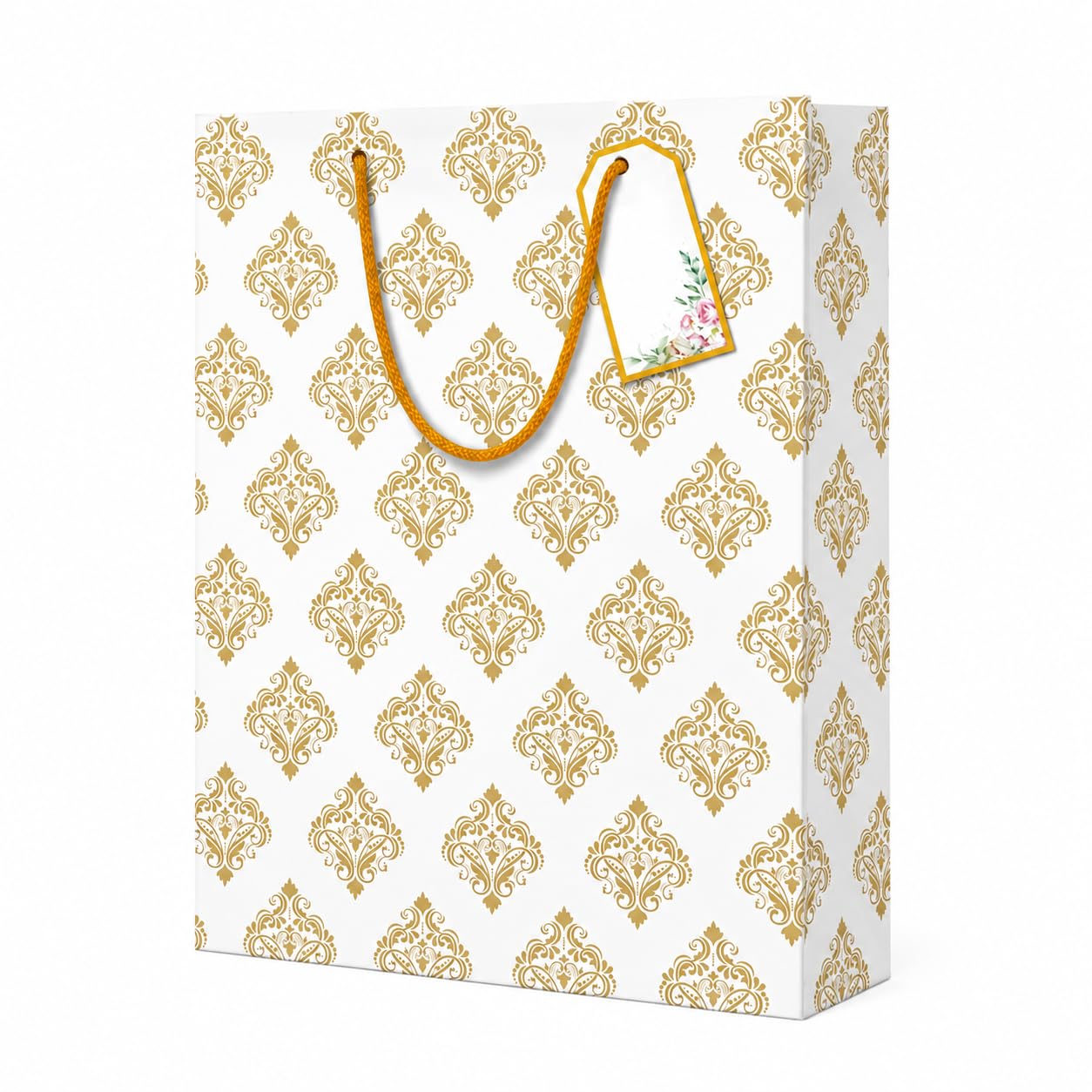 Gift Bags Medium Size - Paper Bags for Gifting - Pack of 10 - Return Gift Bags - Carry Bags - 9 L x 12 H x 3.5 W Inch