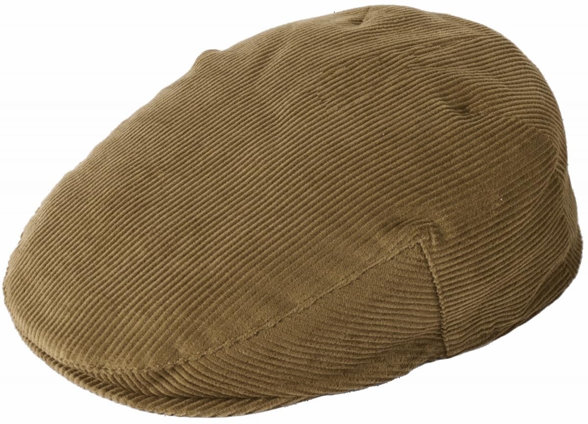 Failsworth Cord Flat Cap in Fawn, Size: XL (61cm)