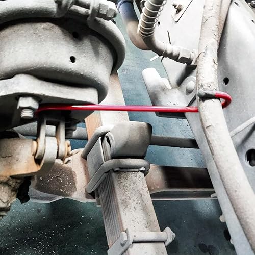 Miniatura 21 de 6 ganchos de pinza de freno de acero resistente con puntas de goma, herramienta automotriz para trabajos de frenado, rodamiento, eje y suspensión 6