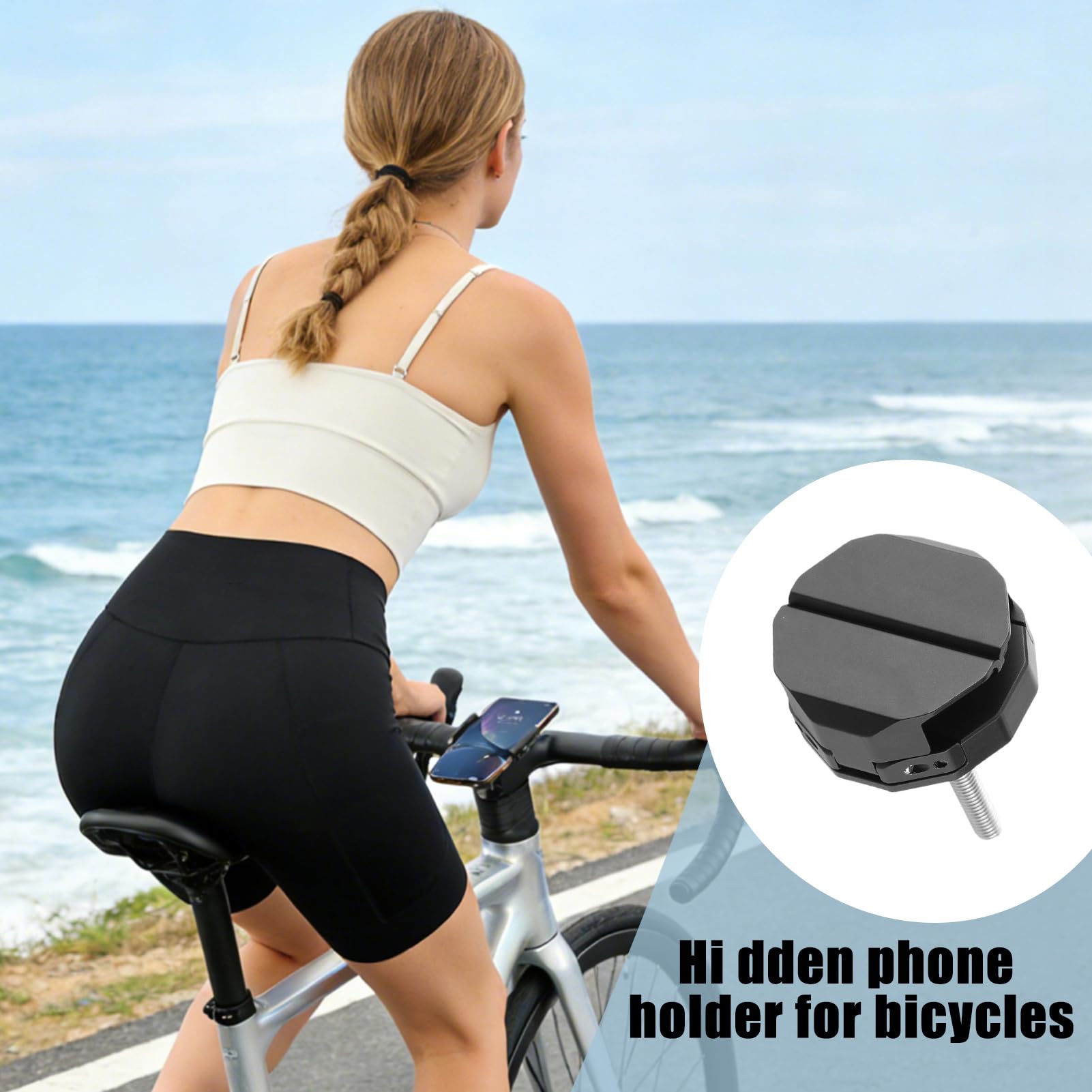 Supporto per telefono da bicicletta, morsetto per manubrio, 1 pezzo, supporto per navigazione, per viaggi in bicicletta, clip con cinghie in silicone, abbigliamento sportivo, mobile per sentieri