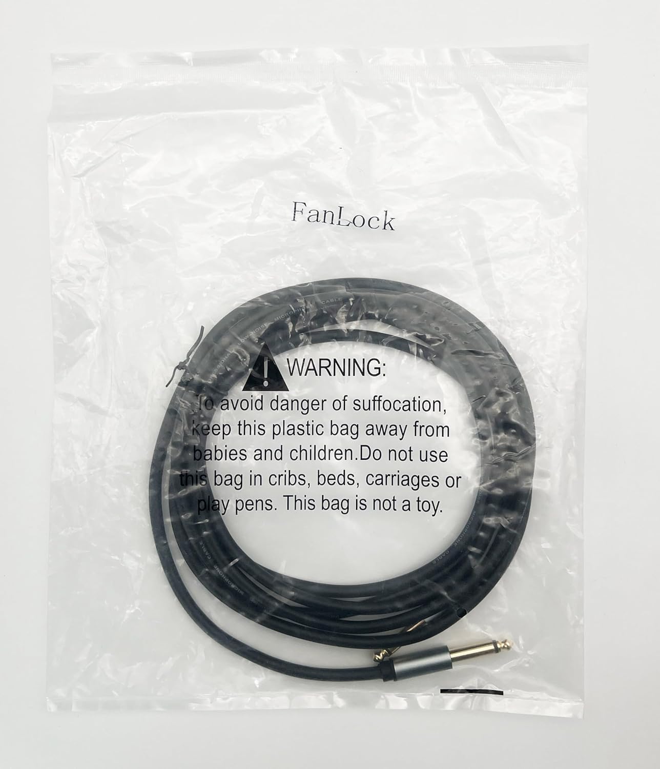 FanLock楽器ケーブル 6.3mm ギターリード、ジャックリードケーブル (エレクトリック/ベースギター、キーボード/シンセサイ