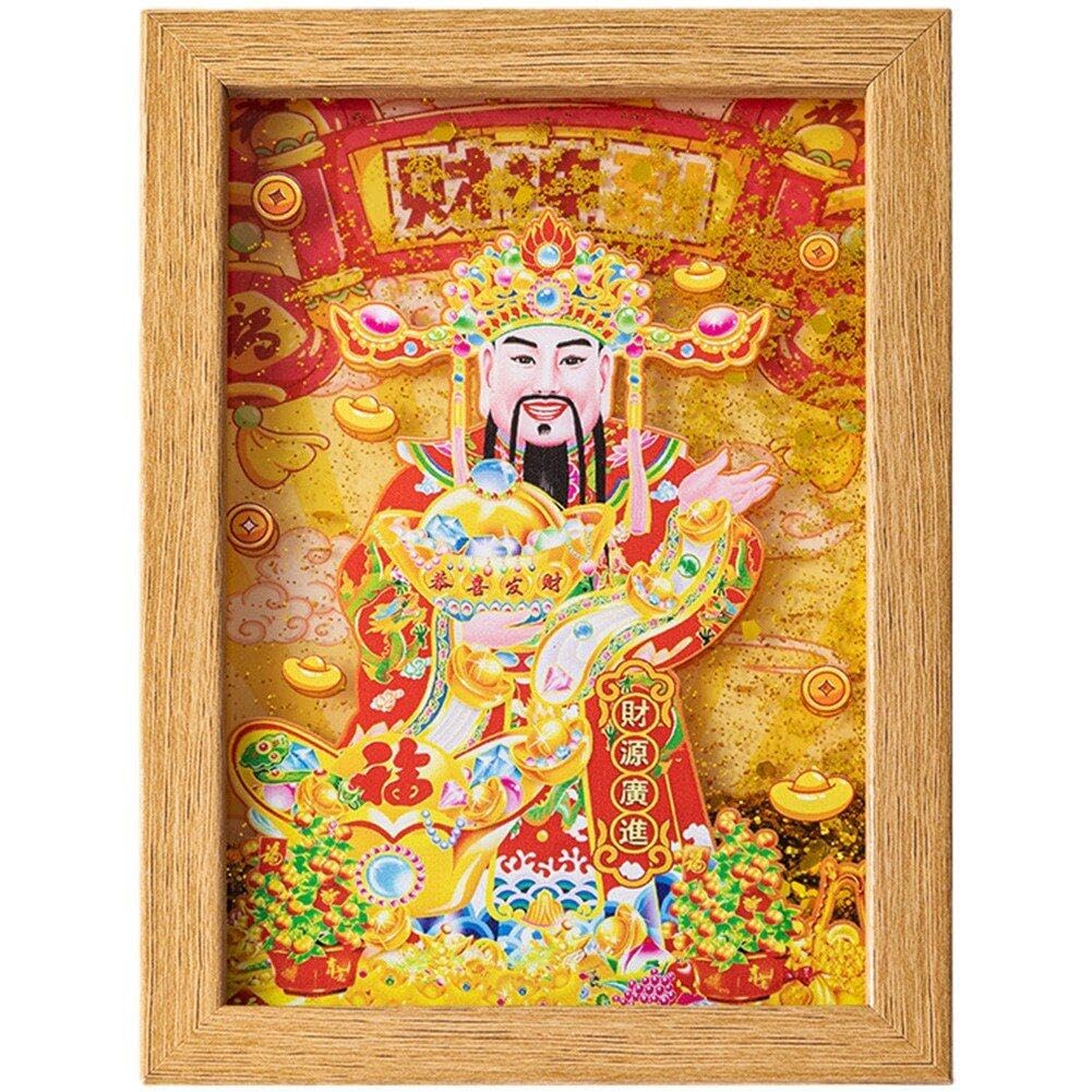 Dieu de la Fortune Feng Shui : illuminez votre bureau avec ce cadre LED