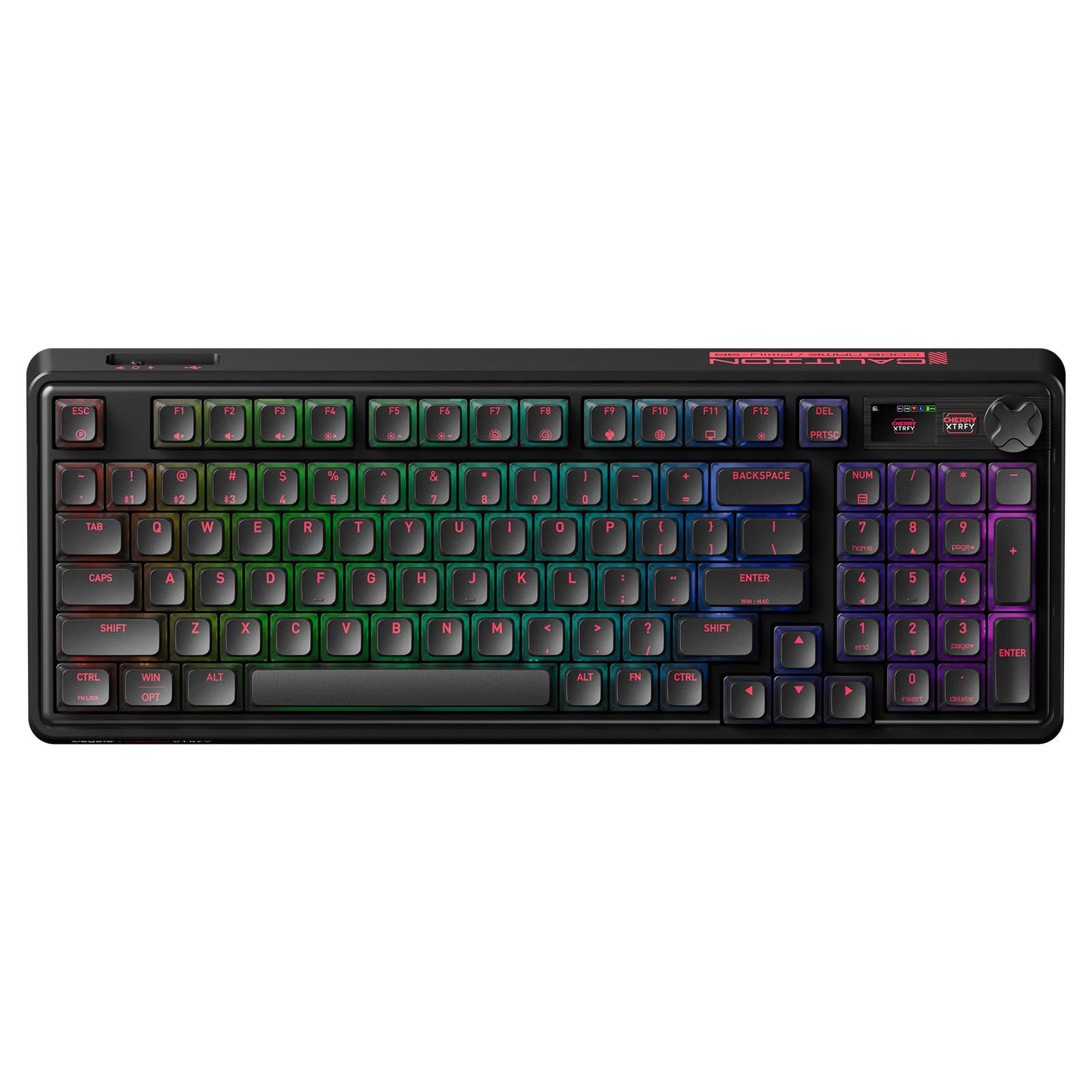 Photo 1 of wegear PIXIU 98 Mechanical Gaming Keyboard with Knob, Cherry MX2A Brown Switches, 8K Hz Polling, Tri-Mode Gasket Key-Board for PC/Mac/Laptop, Hot Swappable, PBT, RGB Backlit, 95 Keys