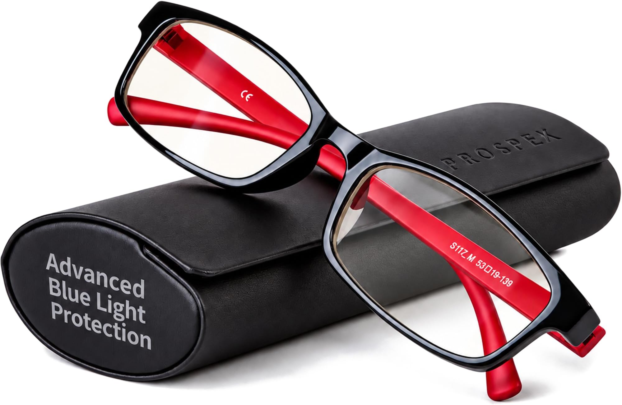 Blue Light Filter Glasses , Computer Eyeglasses for Men and Women - Gaming Glasses Blue Light Blocking with Clear Lens, Anti Eyestrain, Reading Glasses (+2.00x)