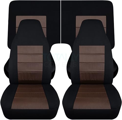Miniatura 41 de Totally Covers Compatible con cubiertas de asiento para Chevy Camaro 1982-1992: Negro - Juego completo (23 colores) Cupé/Convertible Banco Negro