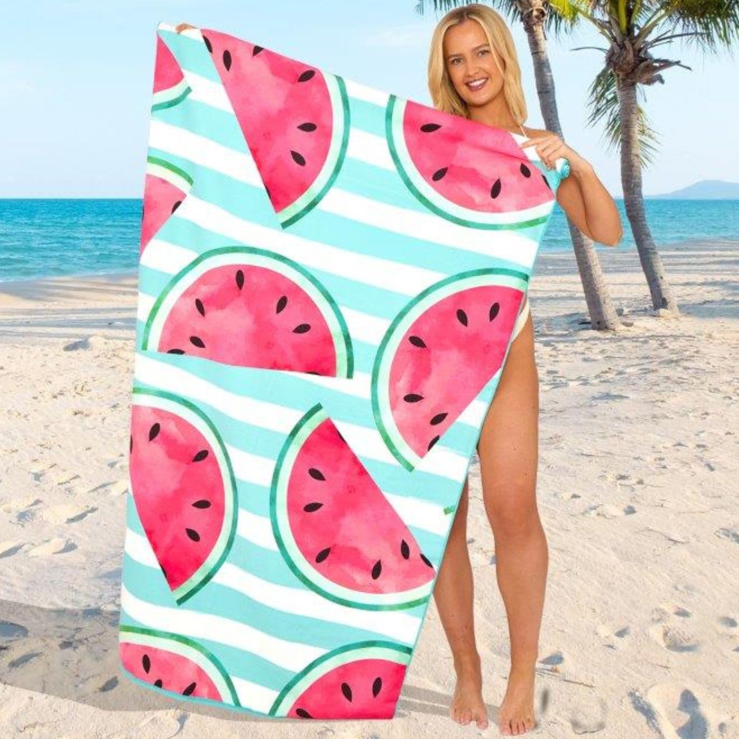 GC GAVENO CAVAILIA Extra Large Beach Towel for Adults - Quick Dry Microfibre Printed Beach Towels - Super Absorbent Beach Towel for Swim (180 x 100 cm) - (1 Piece) Soft, Sand Free,Lightweight - Multi — view 27