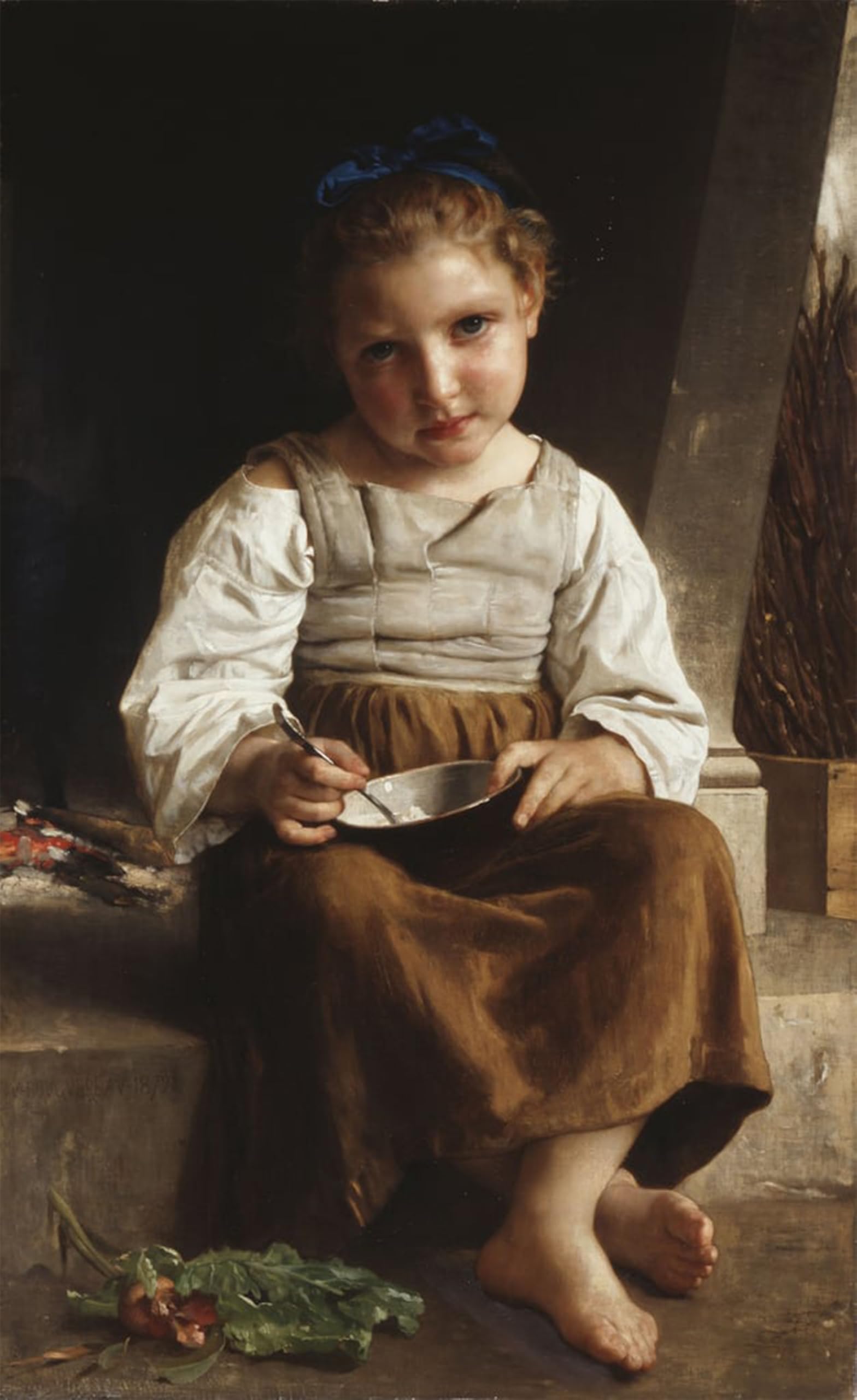 ARTXLXXBN Famous Print Painting Colorful Art Print Algerian Girl Pomegranates by William Adolphe Bouguereau Canvas Art Decorations for Home Decor 60x90cm