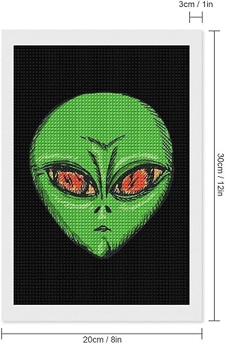 Miniatura 2 de Green ET Alien Diamond Art Painting Kits Full Square Drill DIY Picture Art Crafts para la decoración de la pared del hogar